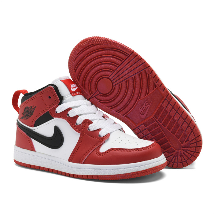 Youth Running Weapon Air Jordan 1 White/Red Shoes 0121 Youth Running Weapon Air Jordan 1 White/Red Shoes 0121